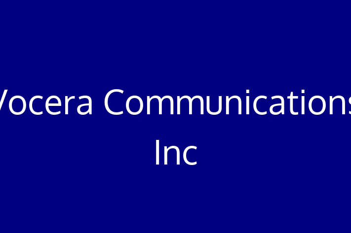 Technology Company Vocera Communications Inc