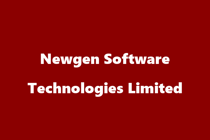 Software Development Firm Newgen Software Technologies Limited