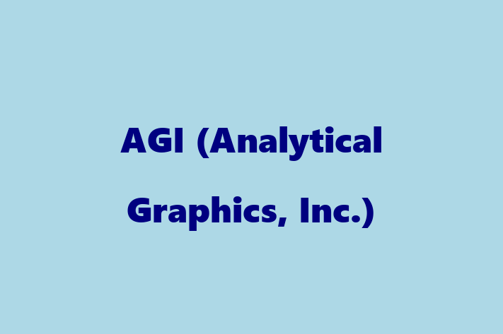 Software Development Firm AGI Analytical Graphics Inc.