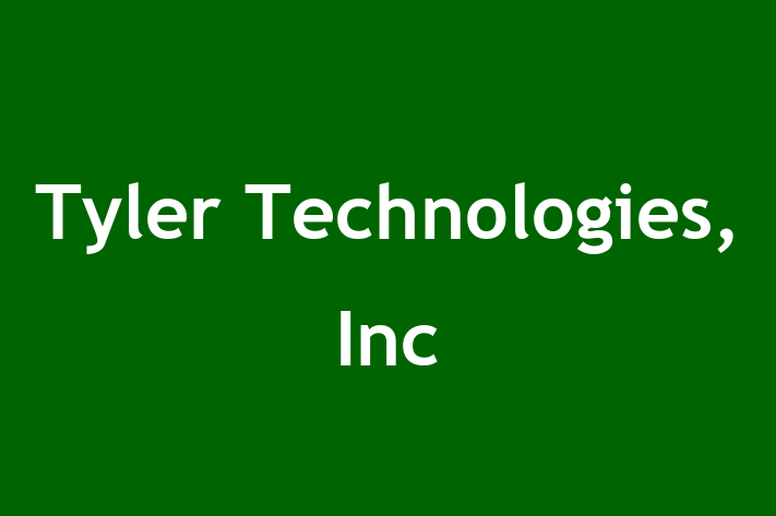 Software Consultancy Tyler Technologies Inc