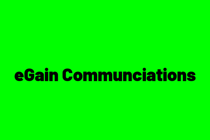 Software Development Company eGain Communciations