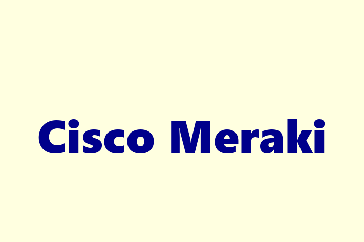 Software Solutions Provider Cisco Meraki