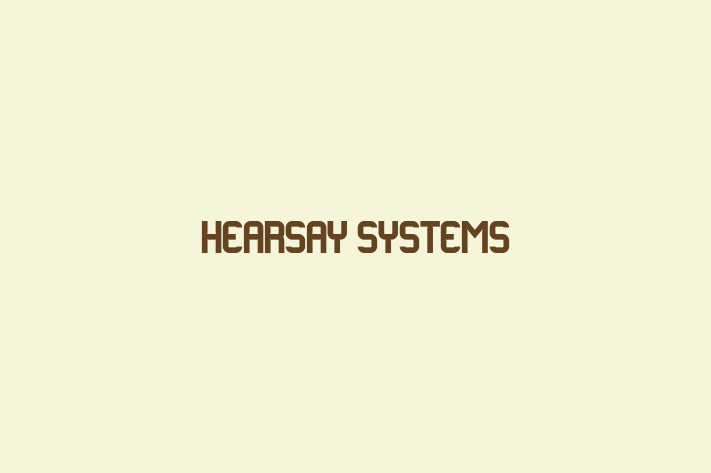 Software Firm Hearsay Systems