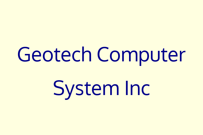 IT Company Geotech Computer System Inc