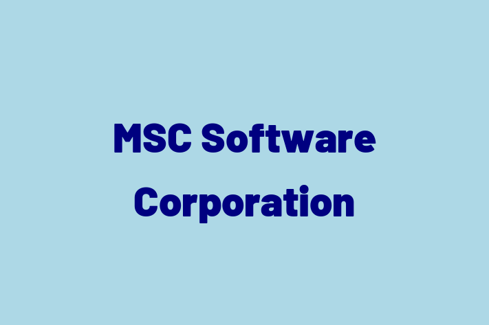 Tech Solutions Company MSC Software Corporation