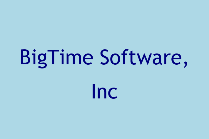 Tech Solutions Company BigTime Software Inc