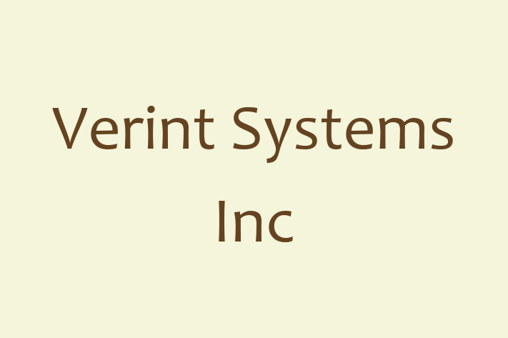 Tech Firm Verint Systems Inc