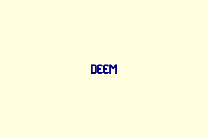 Software Development Firm Deem