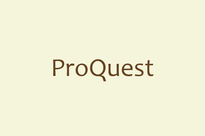 Technology Solutions Firm ProQuest