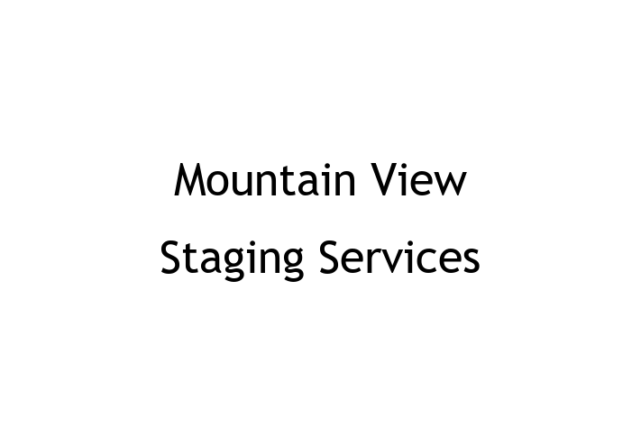 Software Solutions Provider Mountain View Staging Services