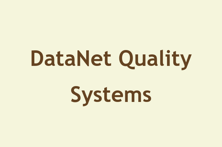 Technology Solutions Firm DataNet Quality Systems