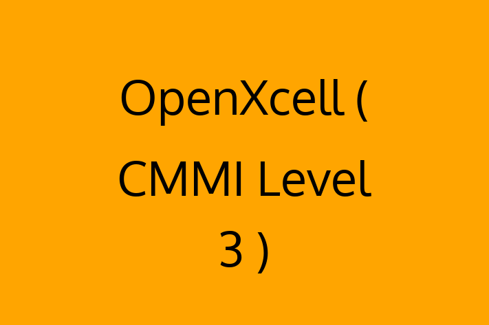 Tech Solutions Company OpenXcell  CMMI Level 3 