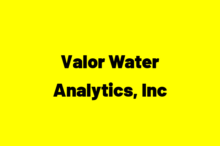 Software Development Company Valor Water Analytics Inc