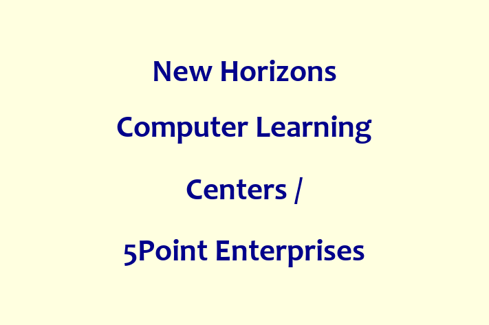 Tech Solutions Company New Horizons Computer Learning Centers 5Point Enterprises