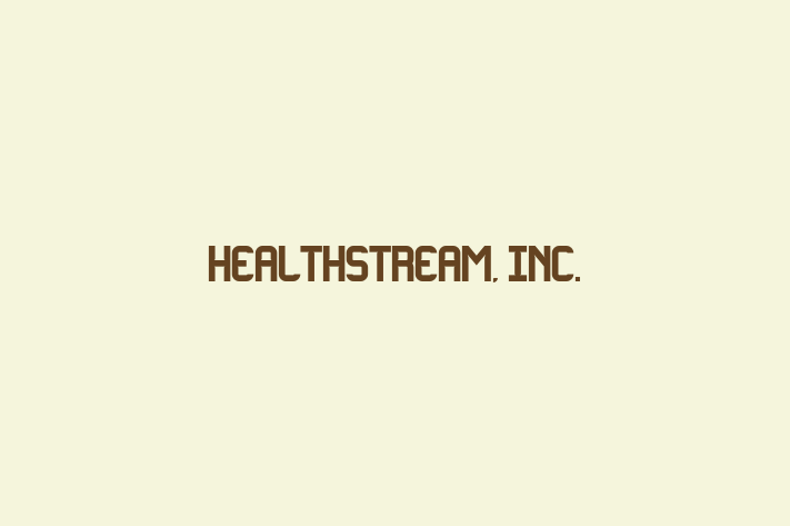 Tech Solutions Company HealthStream Inc.