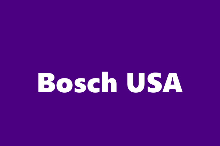 Human Capital Management Bosch USA