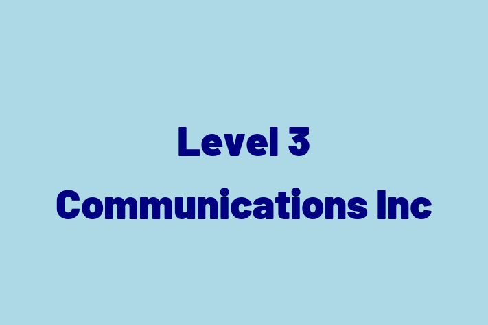 Tech Solutions Company Level 3 Communications Inc