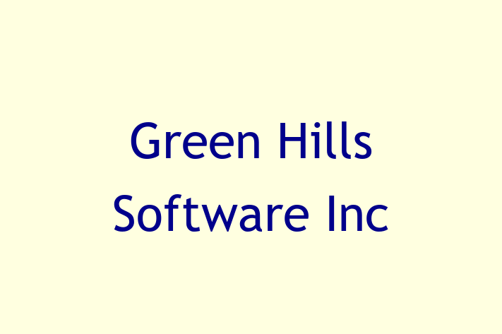 Software Firm Green Hills Software Inc