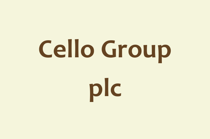 Technology Solutions Firm Cello Group plc