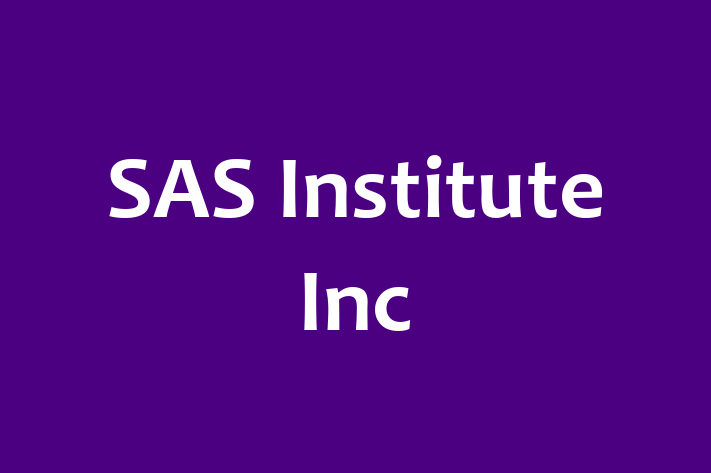 Software Development Company SAS Institute Inc