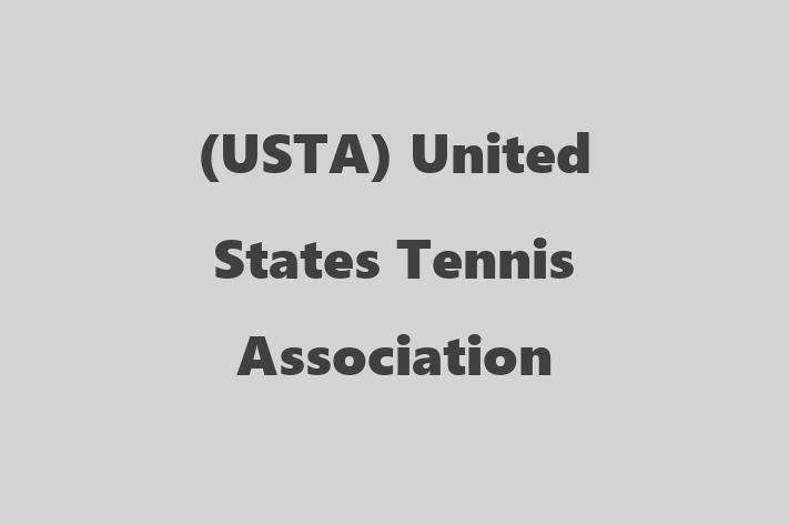 People Management USTA United States Tennis Association