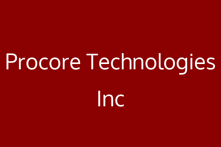 Tech Solutions Company Procore Technologies Inc