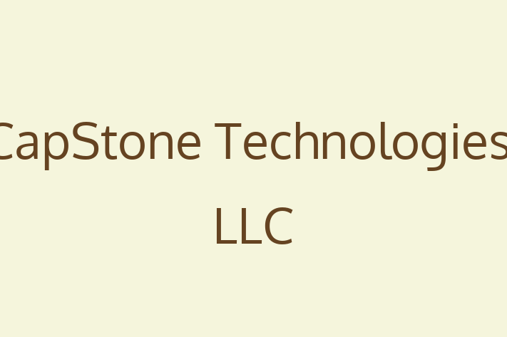 Software Engineering Company CapStone Technologies LLC