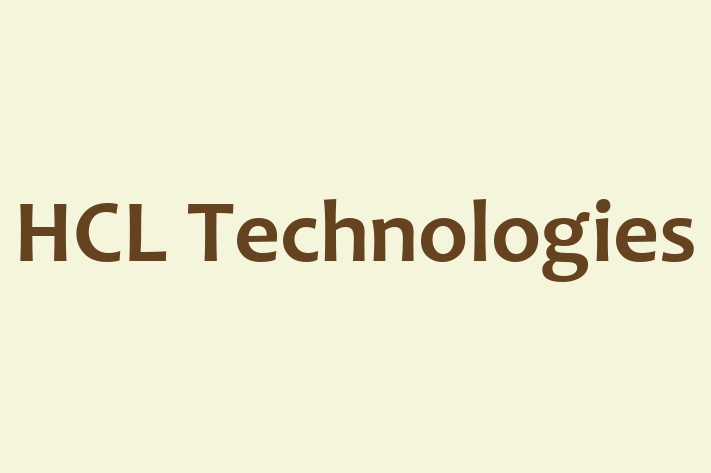 Software Consultancy HCL Technologies