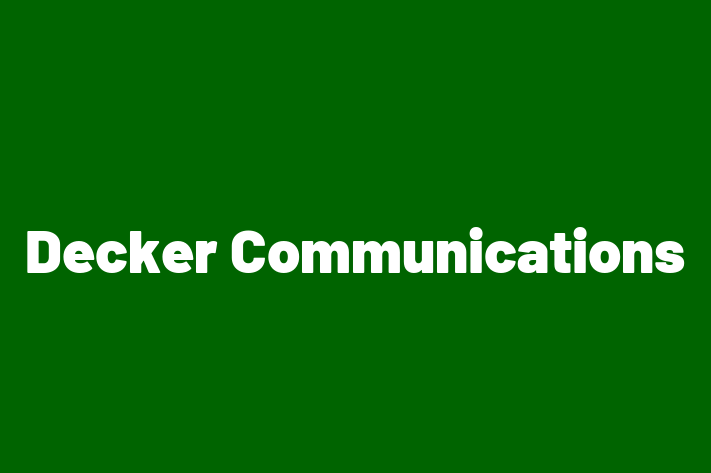 Software Services Company Decker Communications