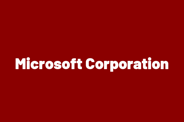 Software Firm Microsoft Corporation