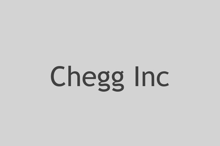 Tech Firm Chegg Inc