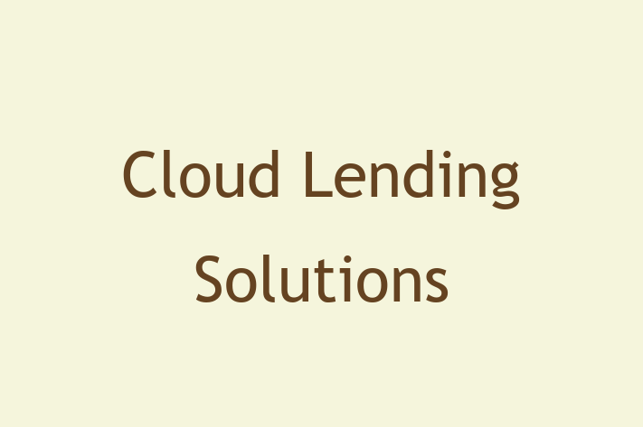 Software Firm Cloud Lending Solutions