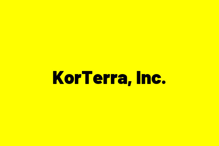 Software Services Company KorTerra Inc.