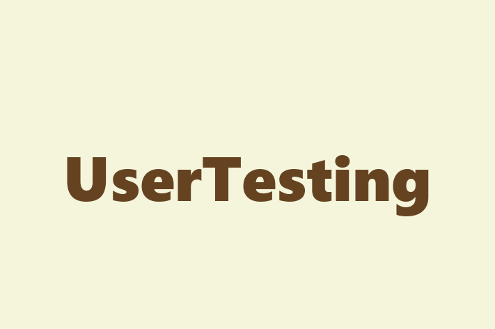 Software Firm UserTesting