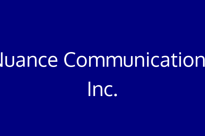 Software Consultancy Nuance Communications Inc.