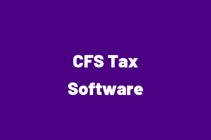 Software Development Firm CFS Tax Software