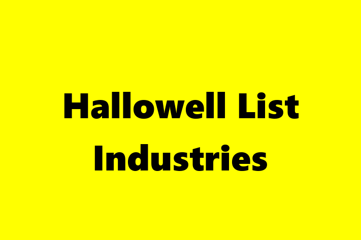 Workforce Management Hallowell List Industries