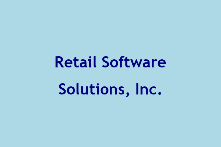 Software Engineering Company Retail Software Solutions Inc.