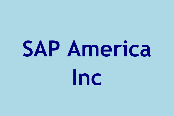 Software Development Company SAP America Inc