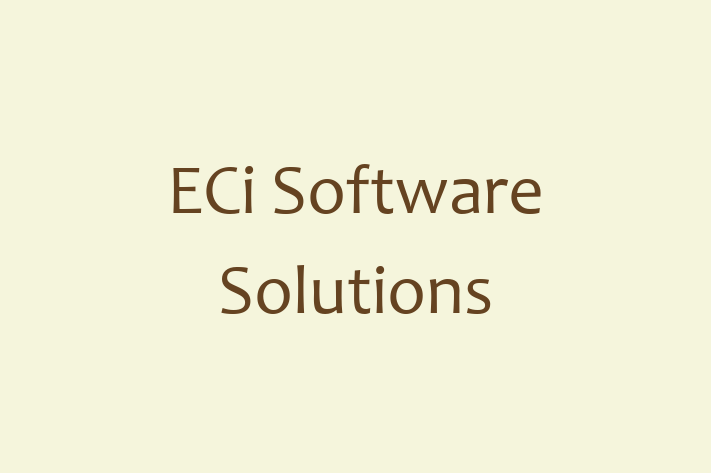 Software Firm ECi Software Solutions