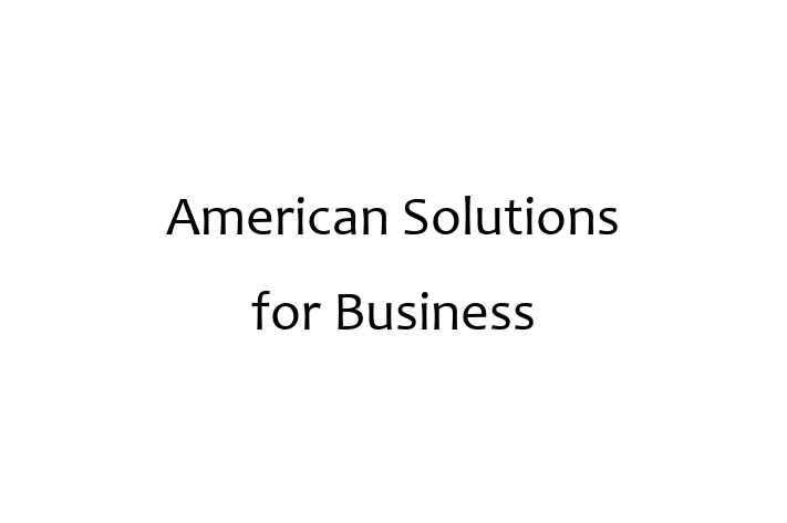 Tech Firm American Solutions for Business