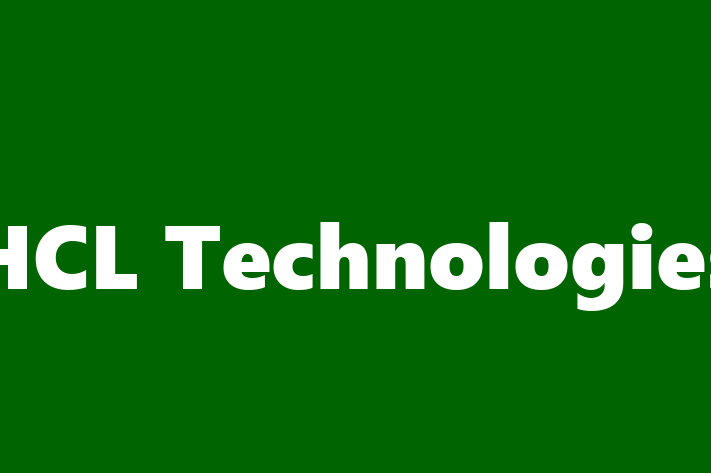 Tech Solutions Company HCL Technologies