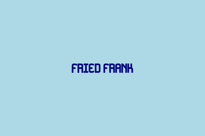 Personnel Management Fried Frank