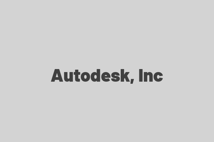 Digital Solutions Provider Autodesk Inc