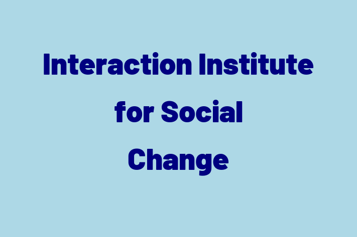 Technology Company Interaction Institute for Social Change