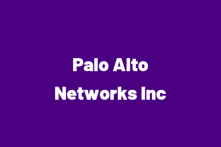 Digital Solutions Provider Palo Alto Networks Inc