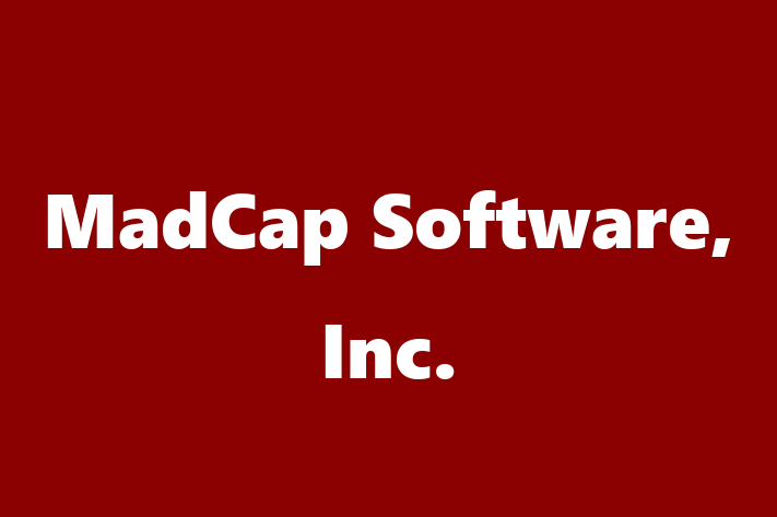 Software Firm MadCap Software Inc.