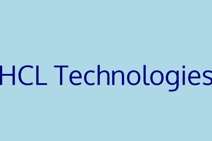 Software Services Company HCL Technologies