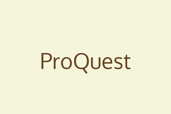 Technology Solutions Firm ProQuest