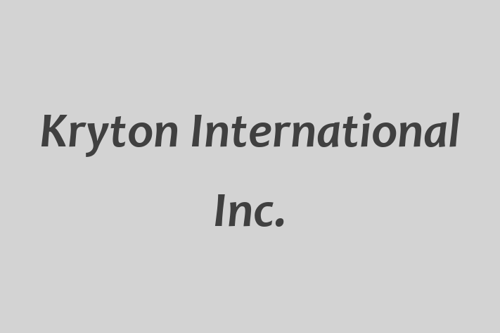 HR Administration Kryton International Inc.